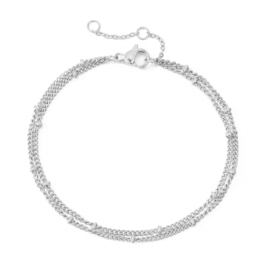 Doppel Armband Silber