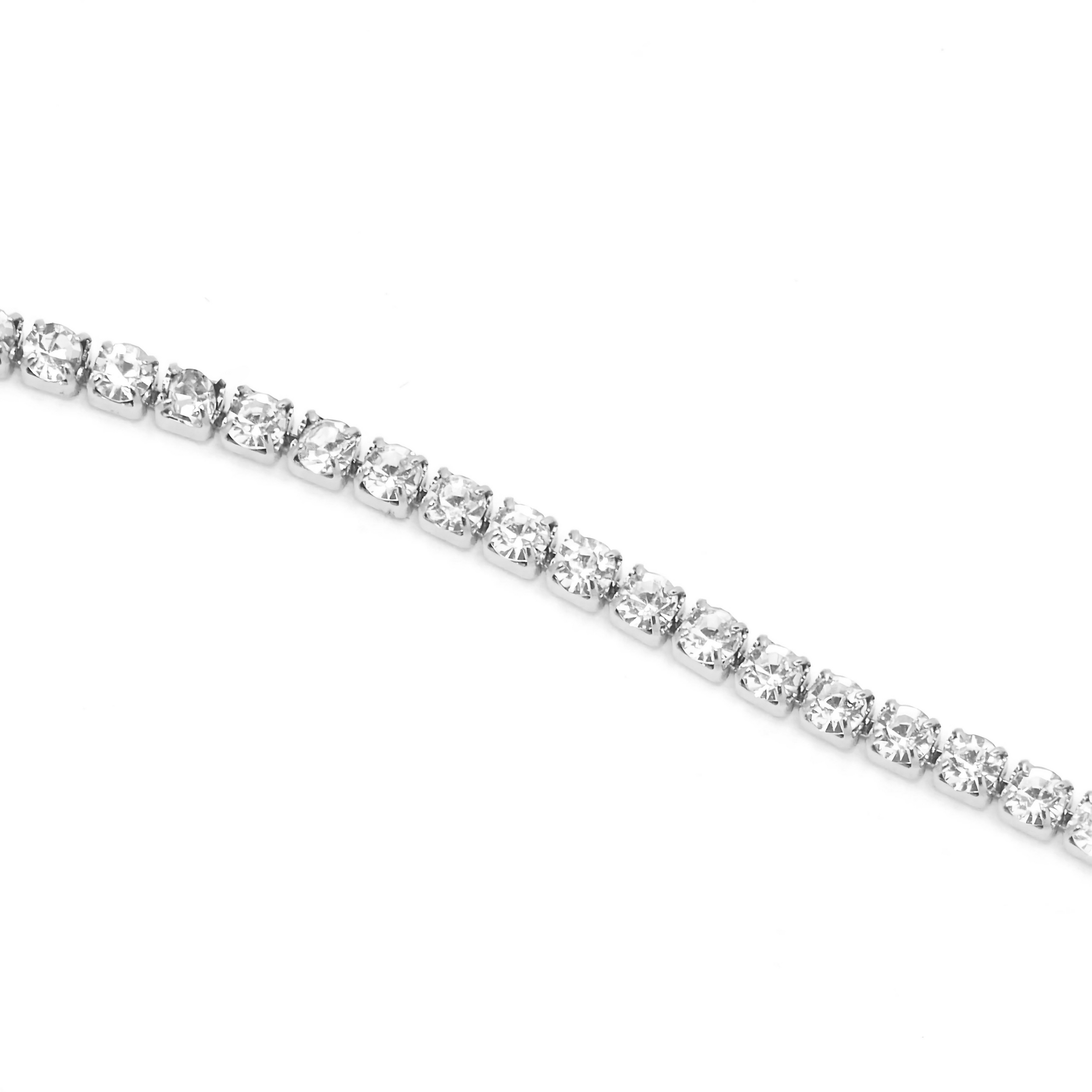 Kristall Armband Silber