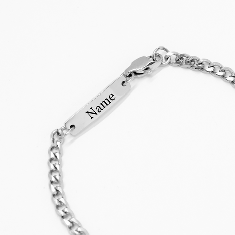 Signature Armband Silber