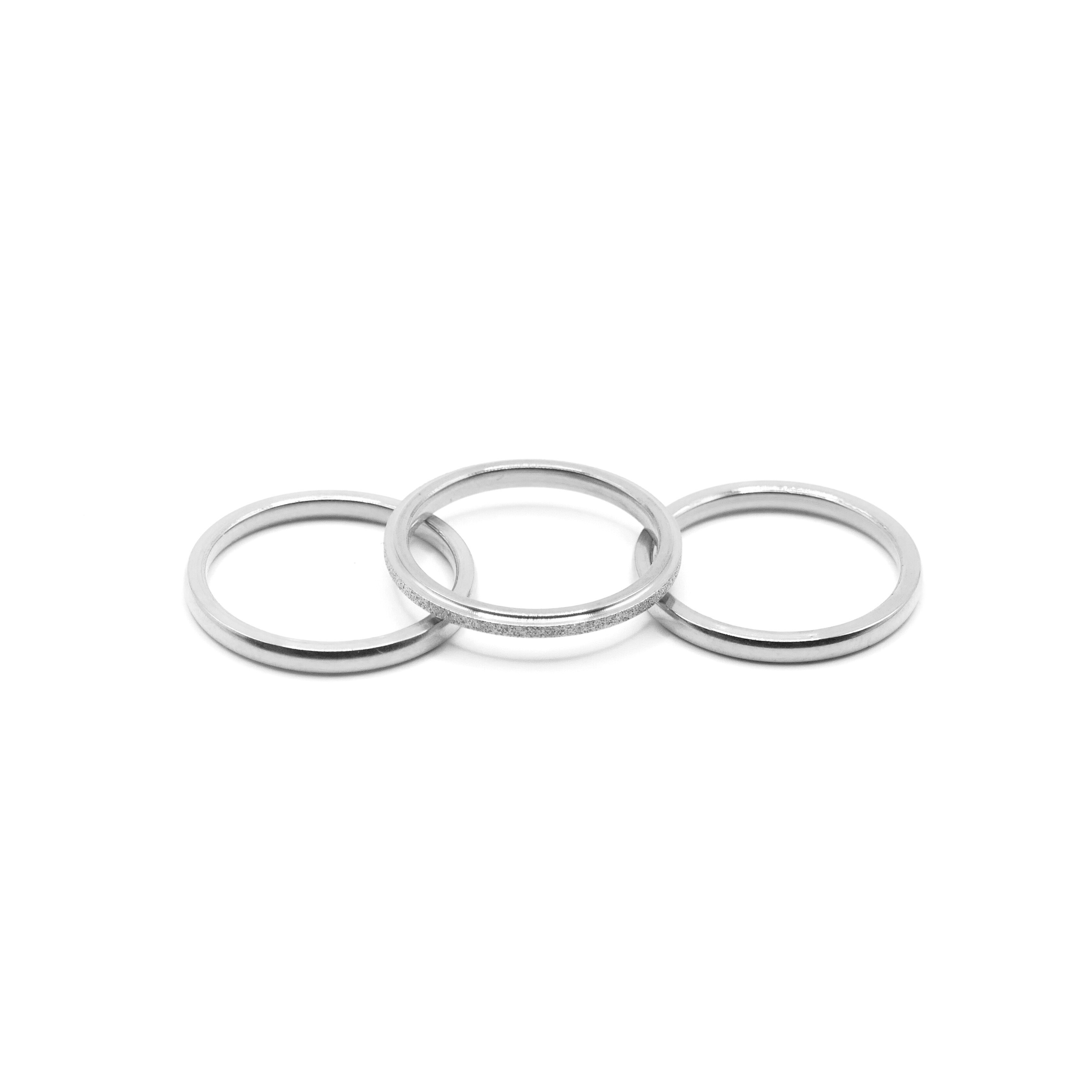 Trias Ringe Silber