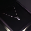 Mini Kristall Kette Silber
