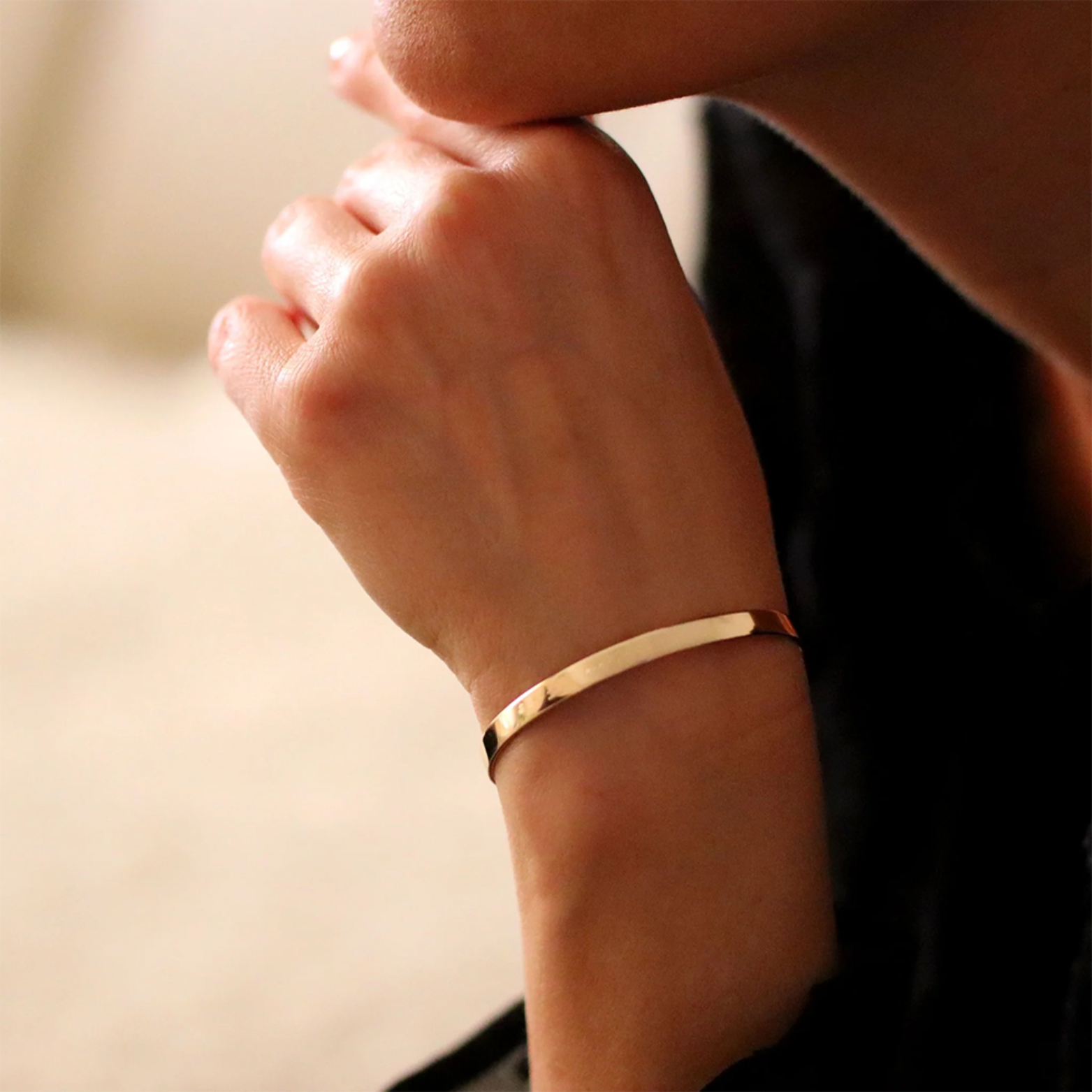 Damen Armreif Gold