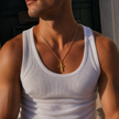 Herren Kreuz Kette Gold