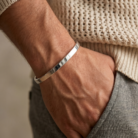 Herren Armreif Silber