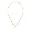 Flower Kristall Kette Gold