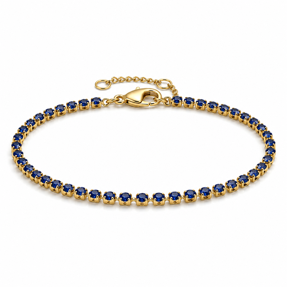 Kristall Armband Blau