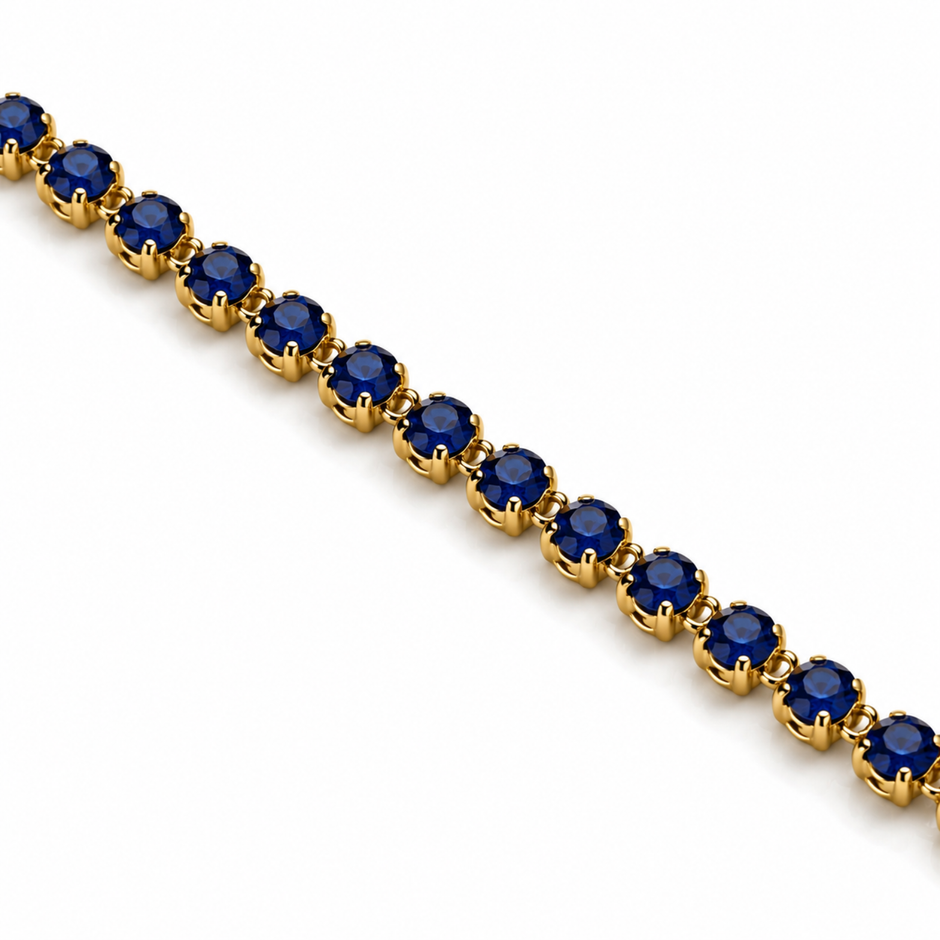Kristall Armband Blau