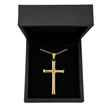 Herren Kreuz Kette Gold