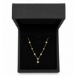 Flower Kristall Kette Gold