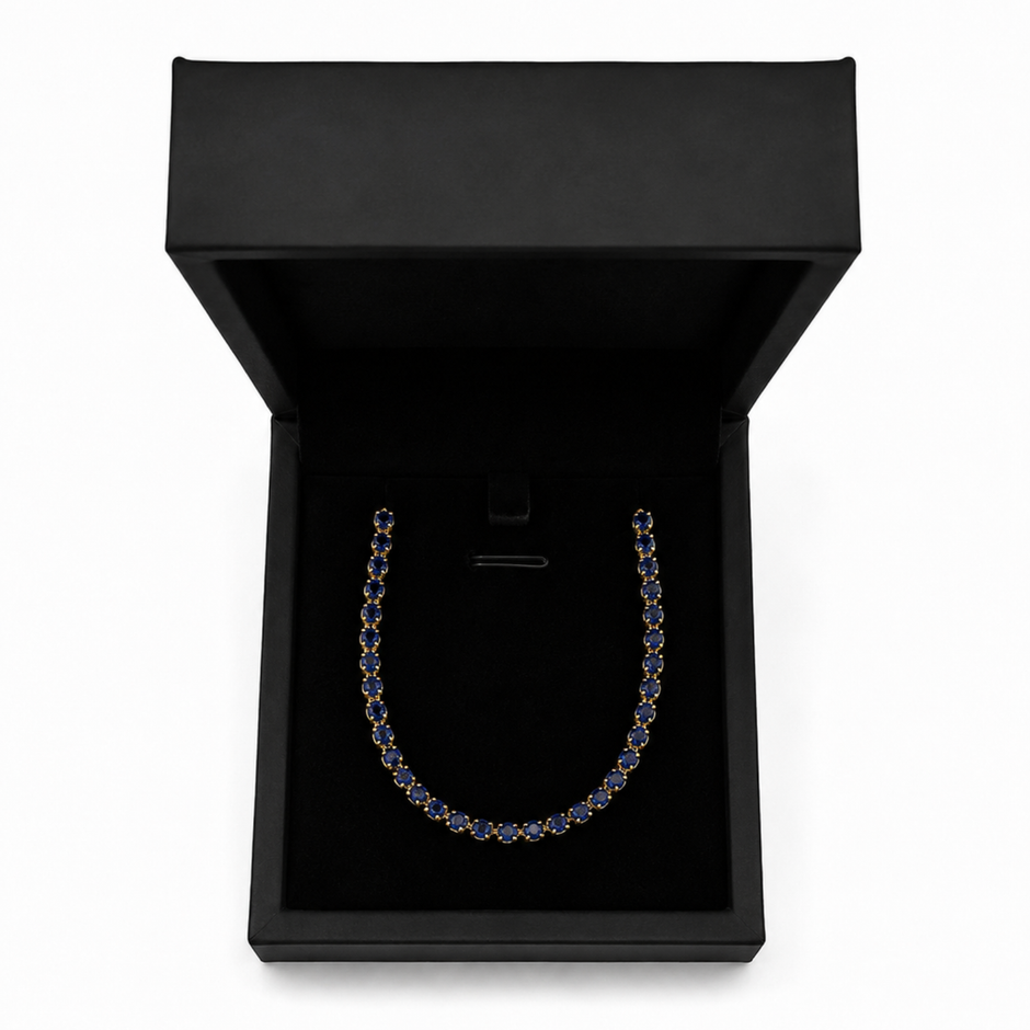 Kristall Armband Blau