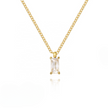 Mini Kristall Kette Gold
