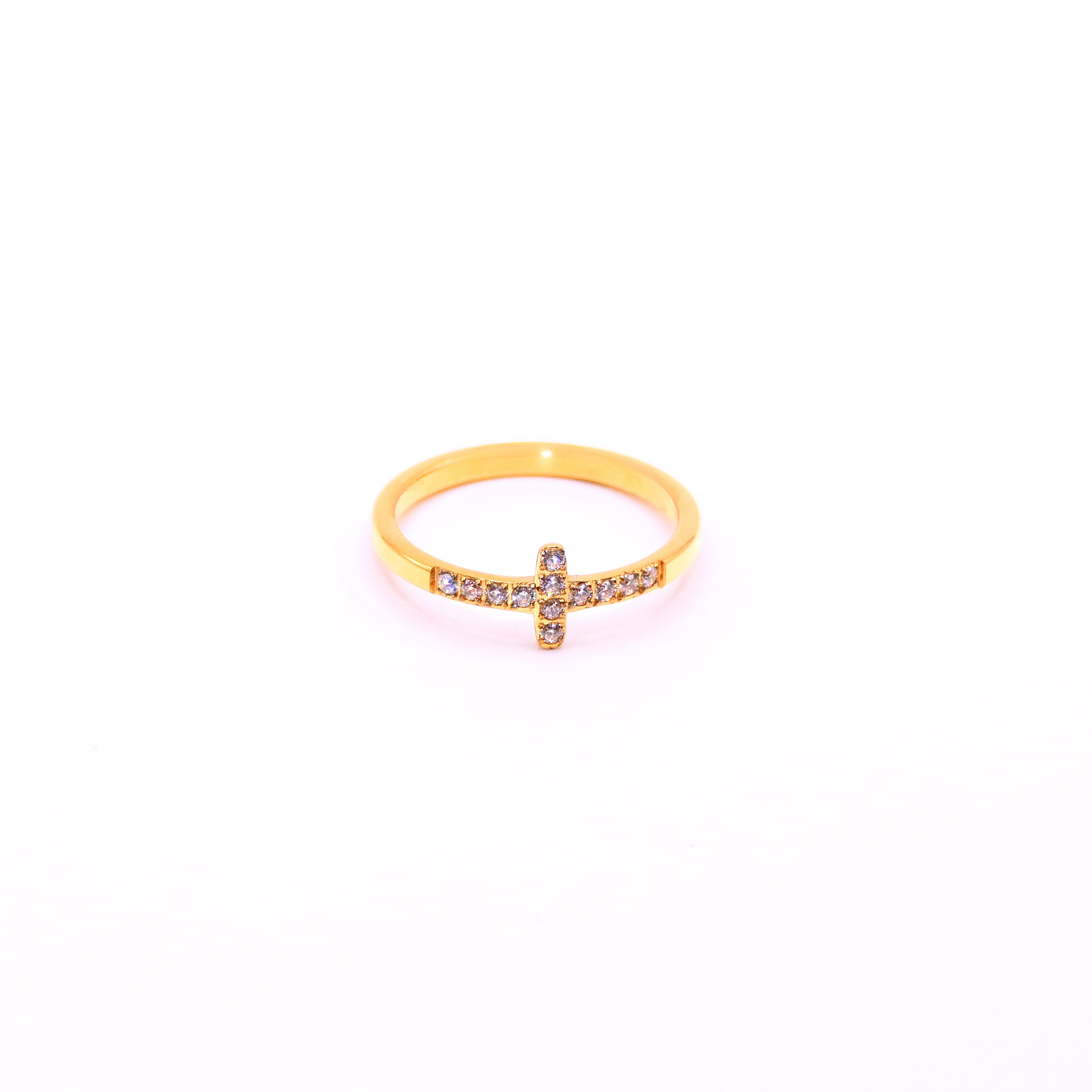 Kreuz Ring Gold