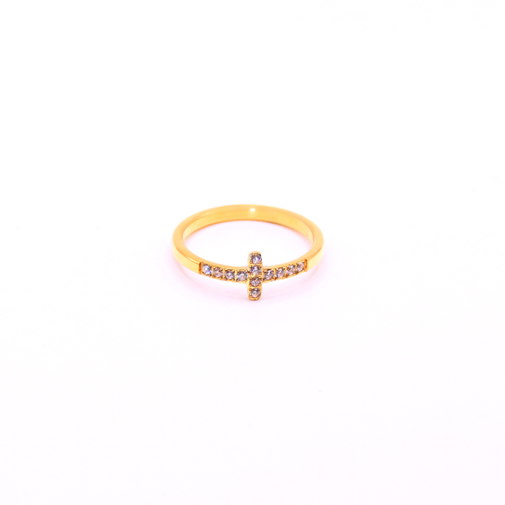 Kreuz Ring Gold