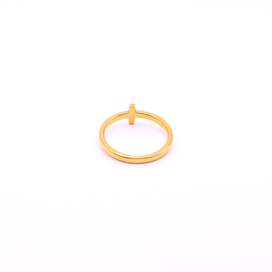 Kreuz Ring Gold