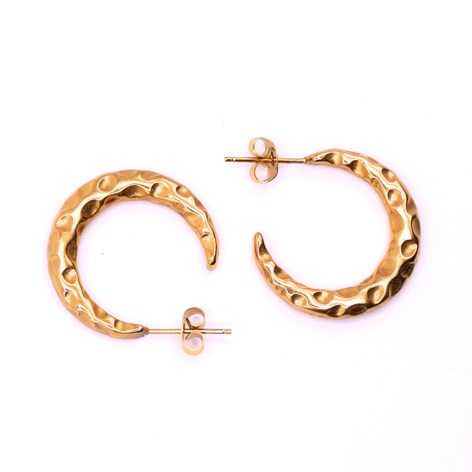 Wave Ohrring Gold