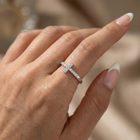 Kreuz Ring Silber