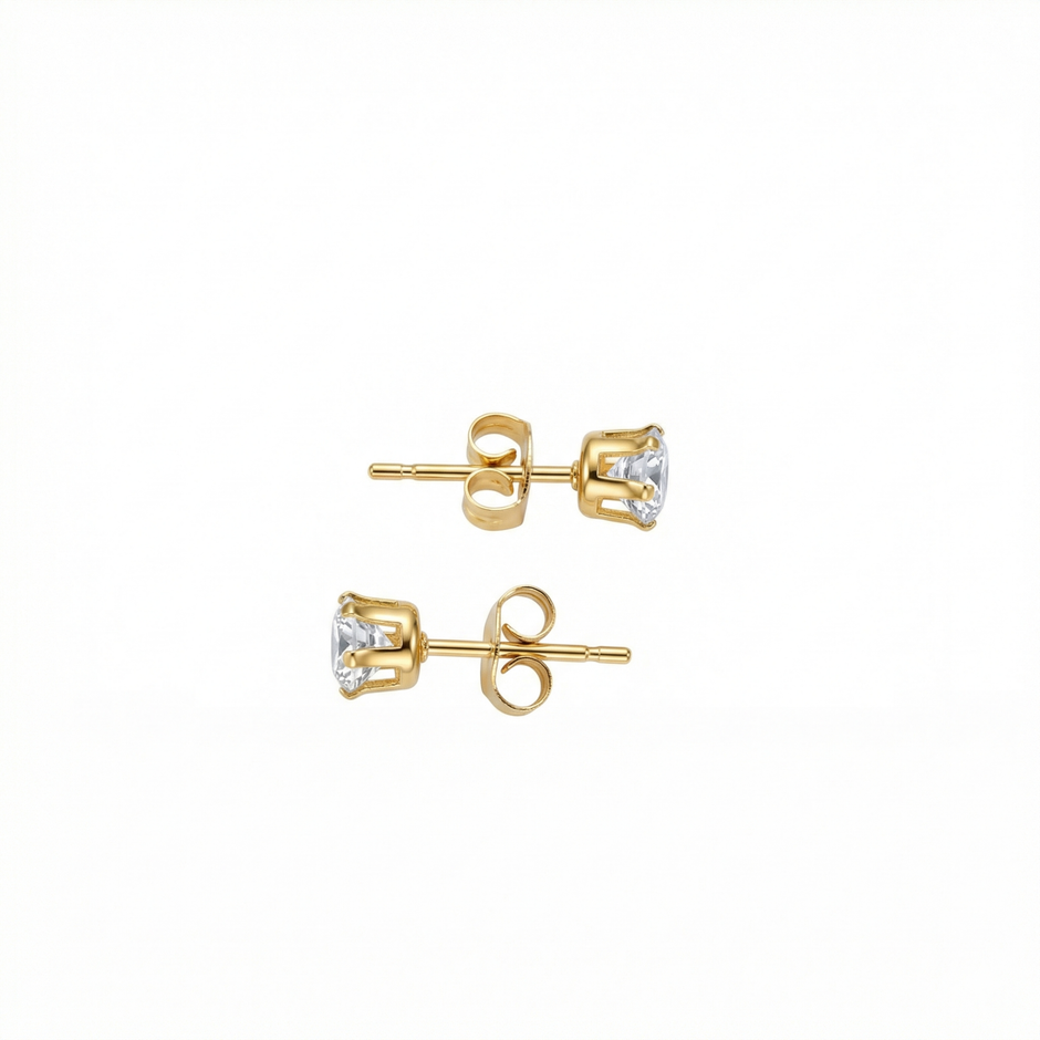 Kristall Ohrring Gold