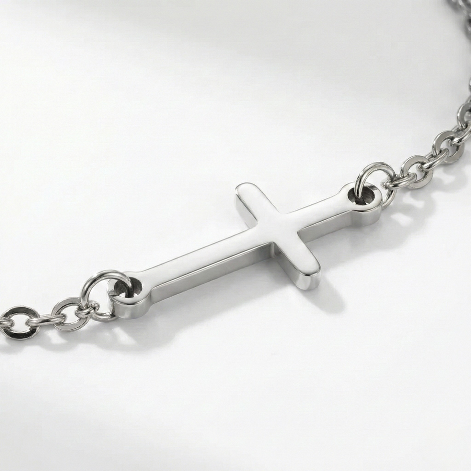 Kreuz Armband Silber