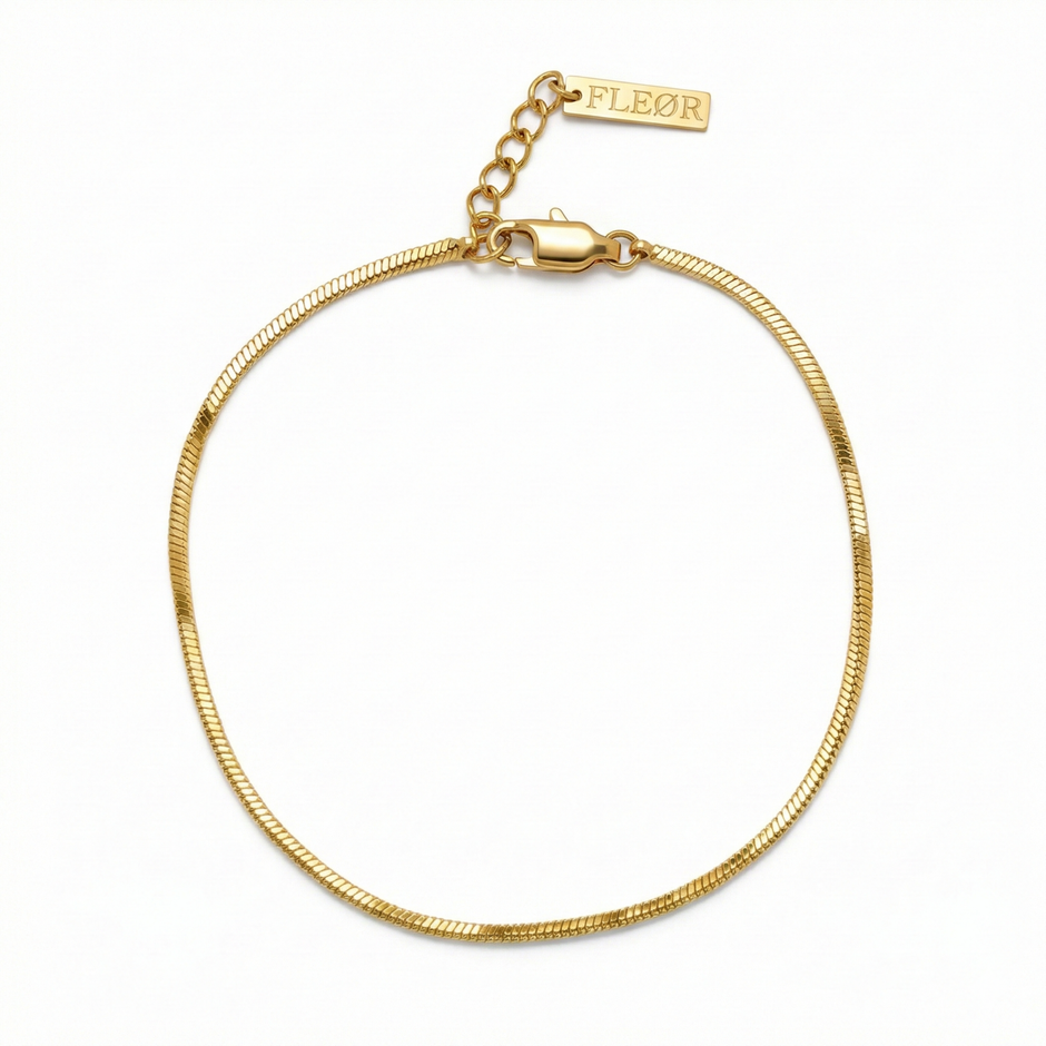 Herren Snake Armband Gold