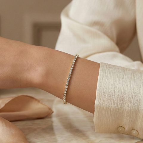 Kristall Armband Gold