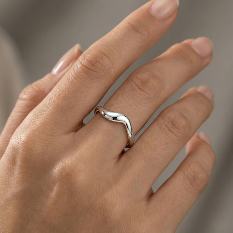 Flow Ring Silber