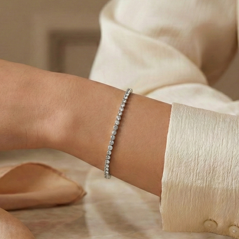 Kristall Armband Silber