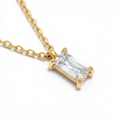 Mini Kristall Kette Gold