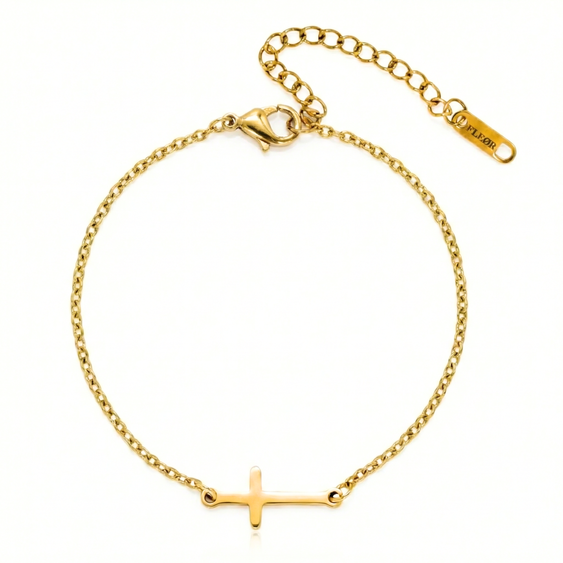Kreuz Armband Gold