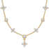 Flower Kristall Kette Gold