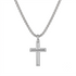 Herren Kreuz Kette Silber