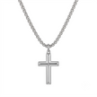 Herren Kreuz Kette Silber