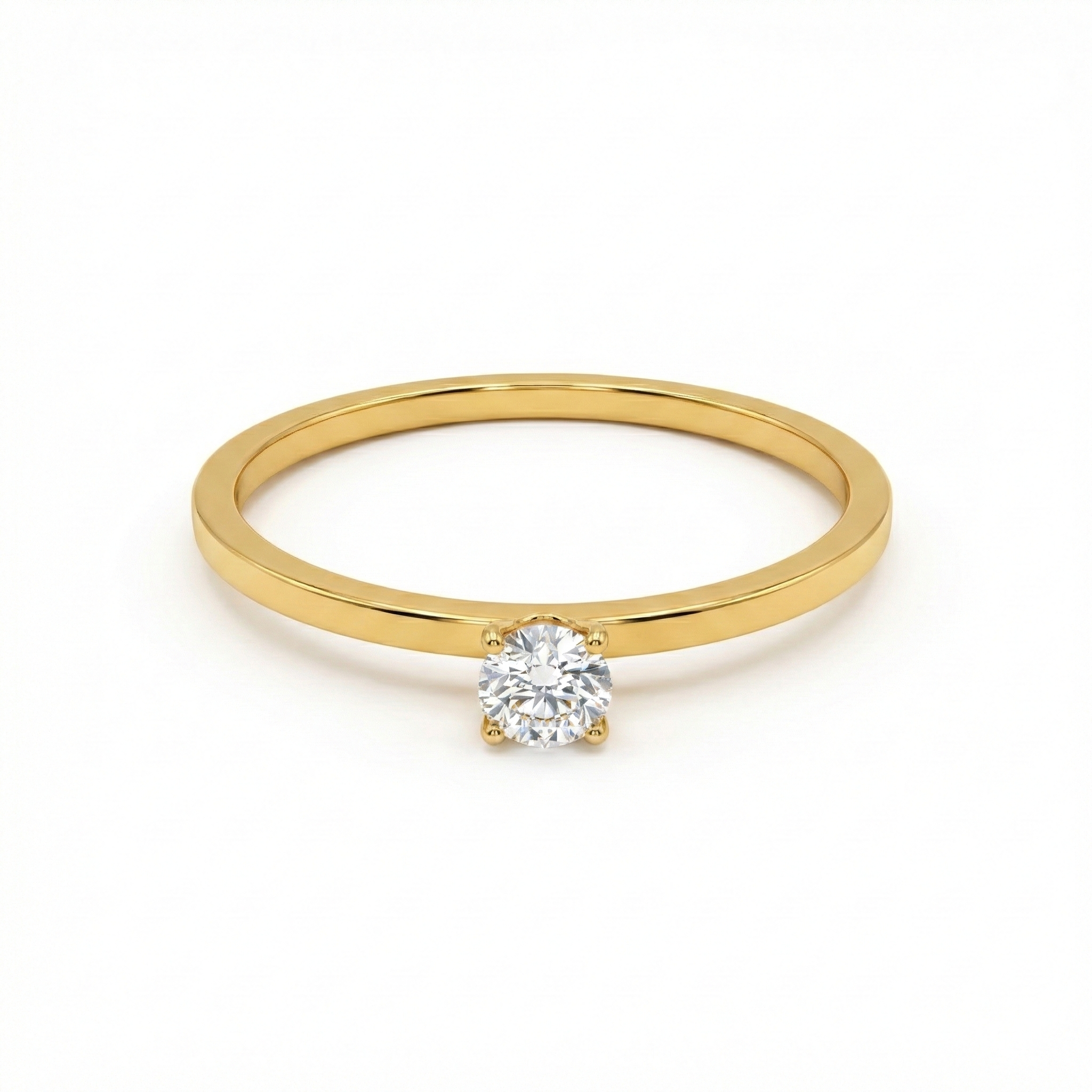 Mini Kristall Ring Gold