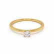 Mini Kristall Ring Gold
