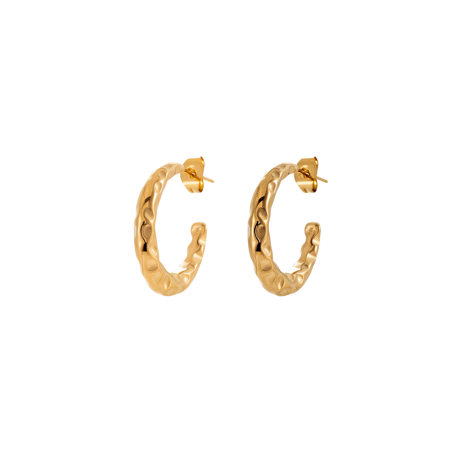 Wave Ohrring Gold