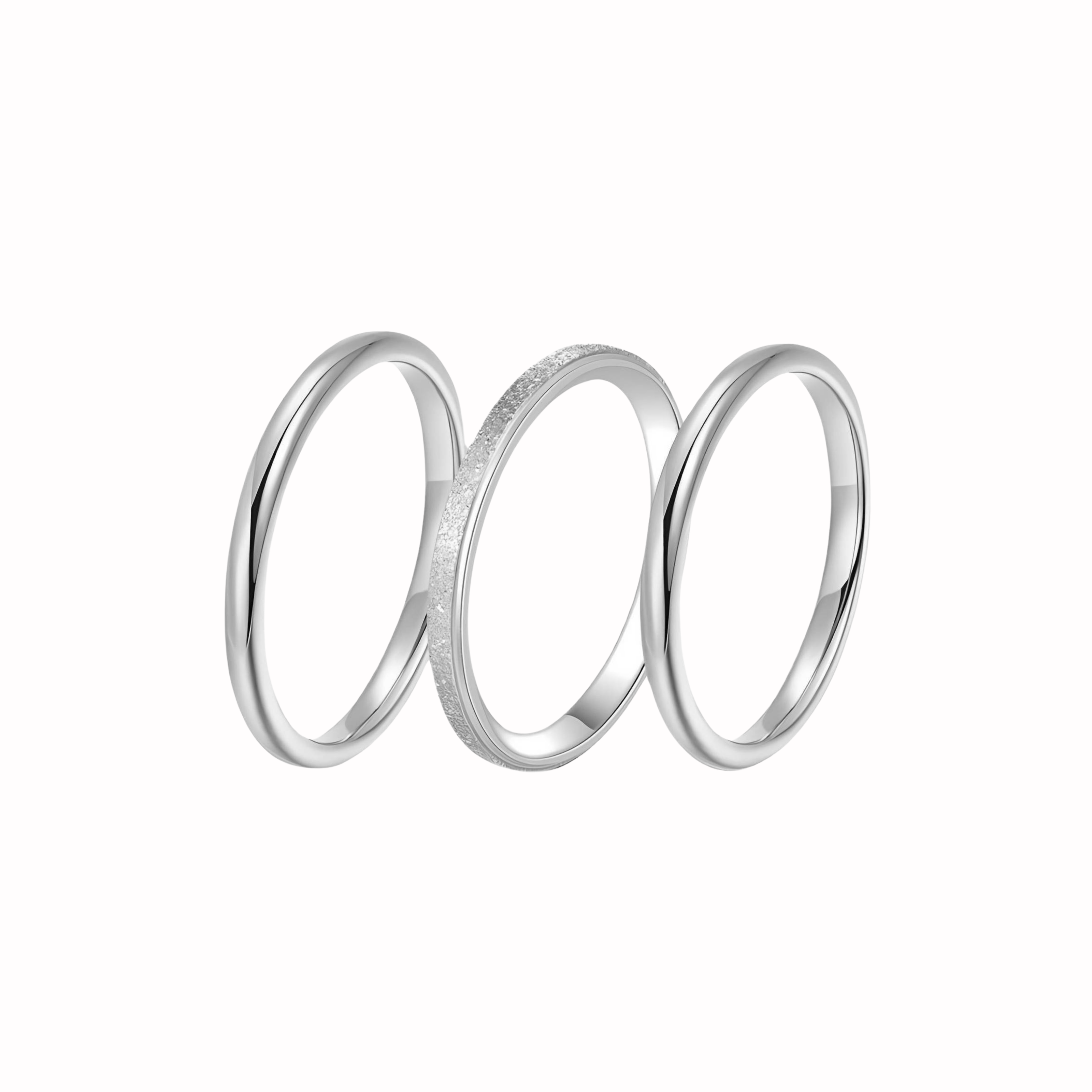 Trias Ringe Silber