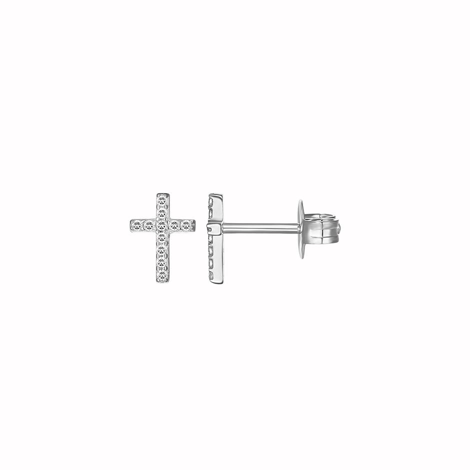 Kreuz Ohrring Silber