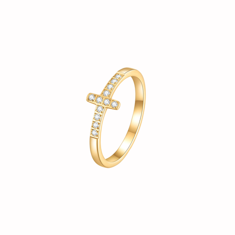 Kreuz Ring Gold