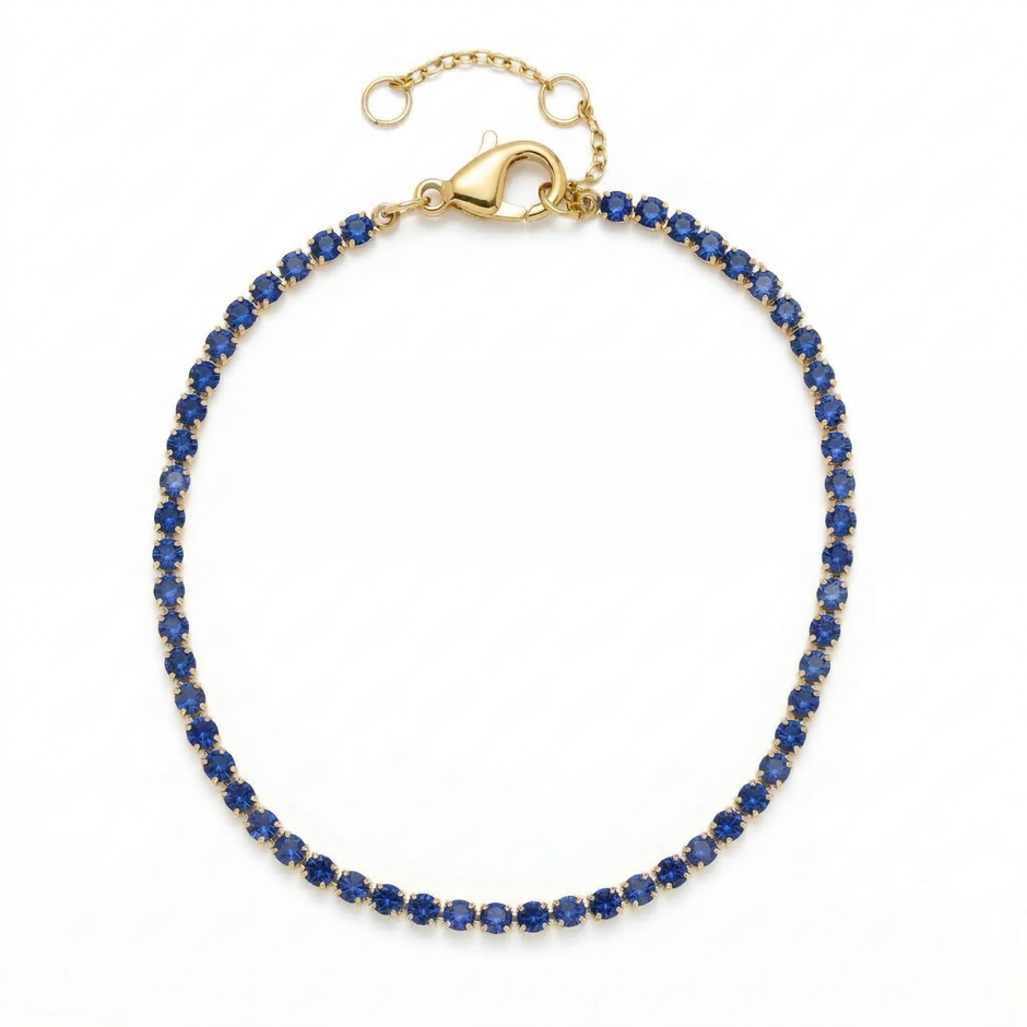 Kristall Armband Blau