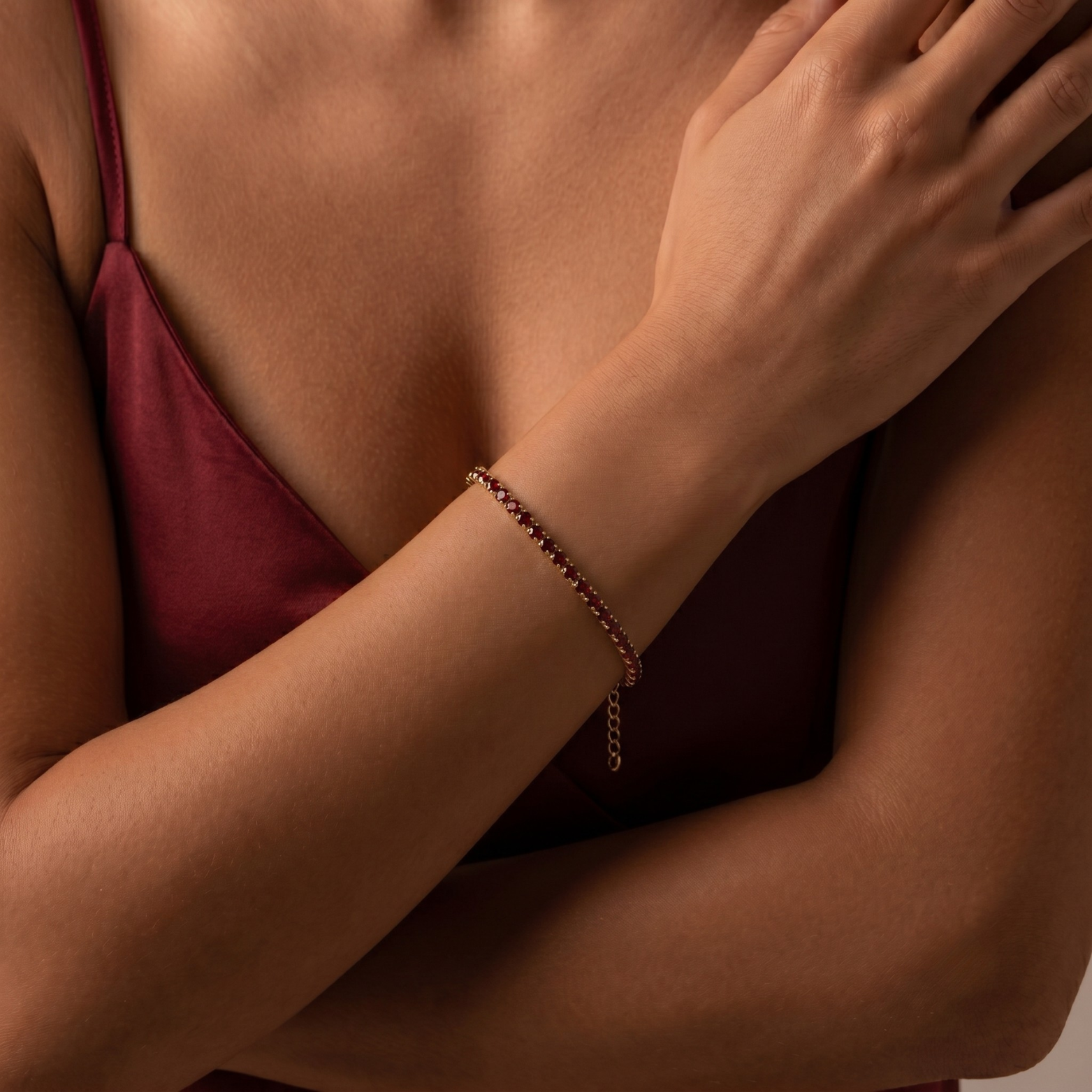 Kristall Armband Rot