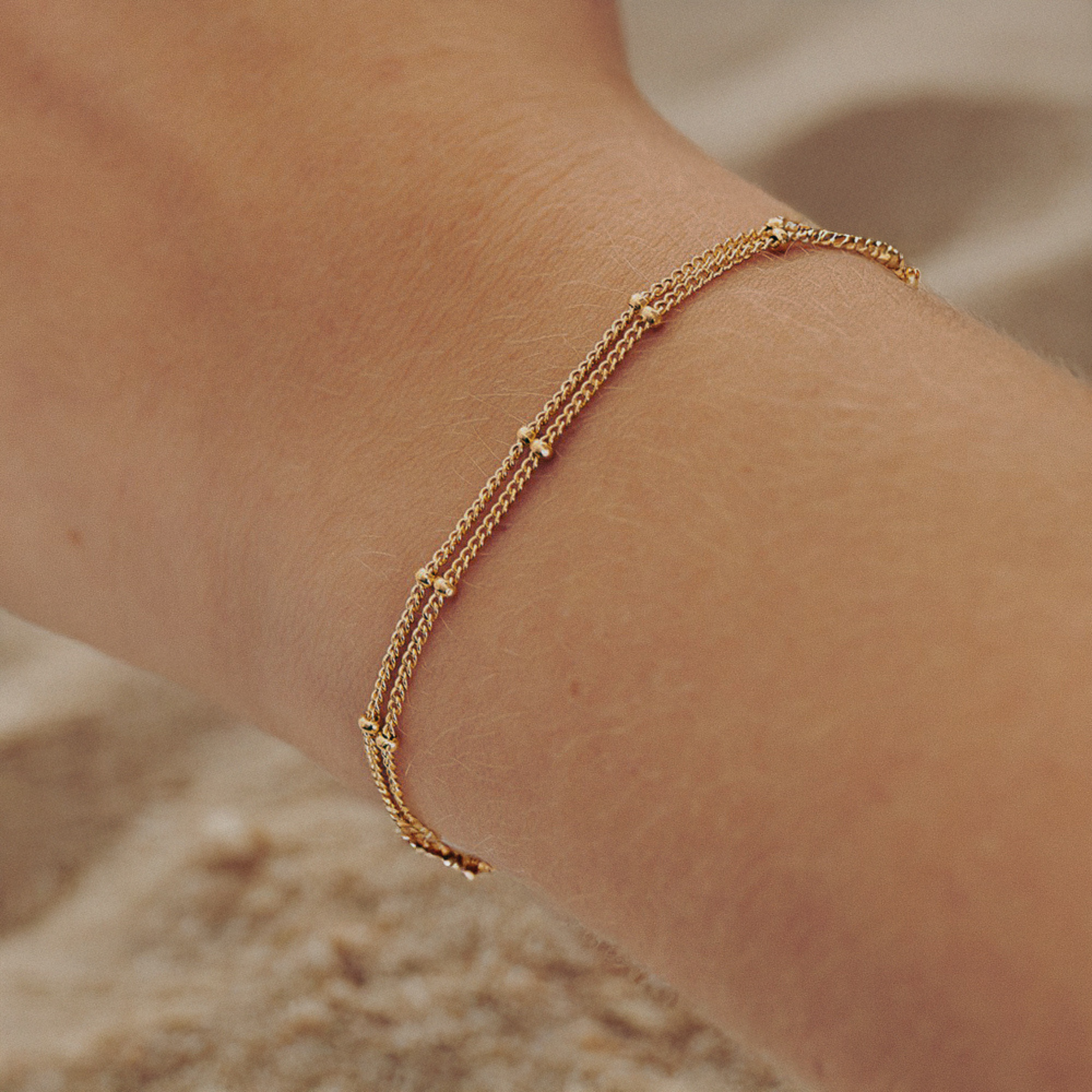 Doppel Armband Gold