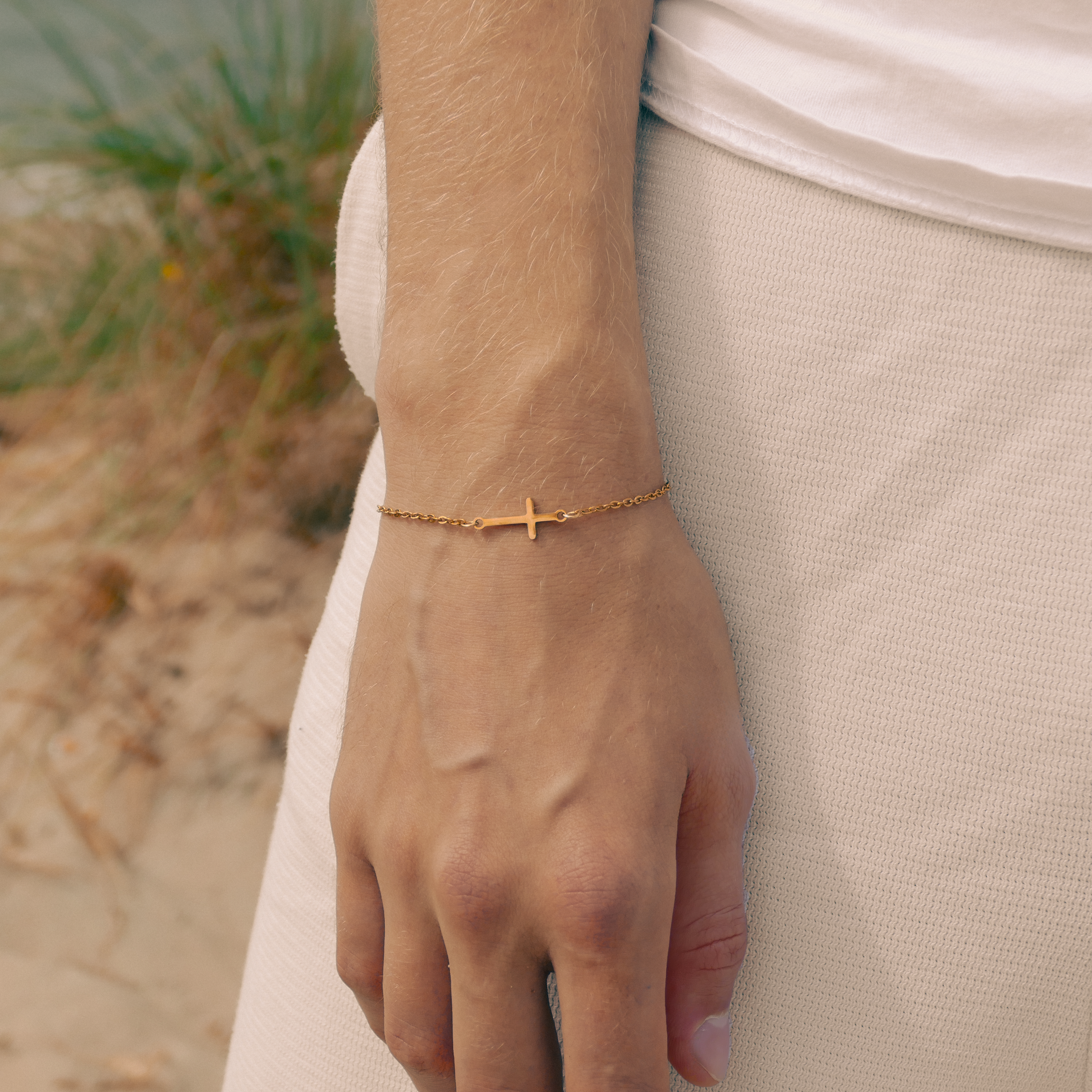 Kreuz Armband Gold