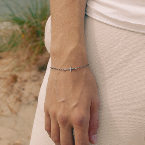 Kreuz Armband Silber