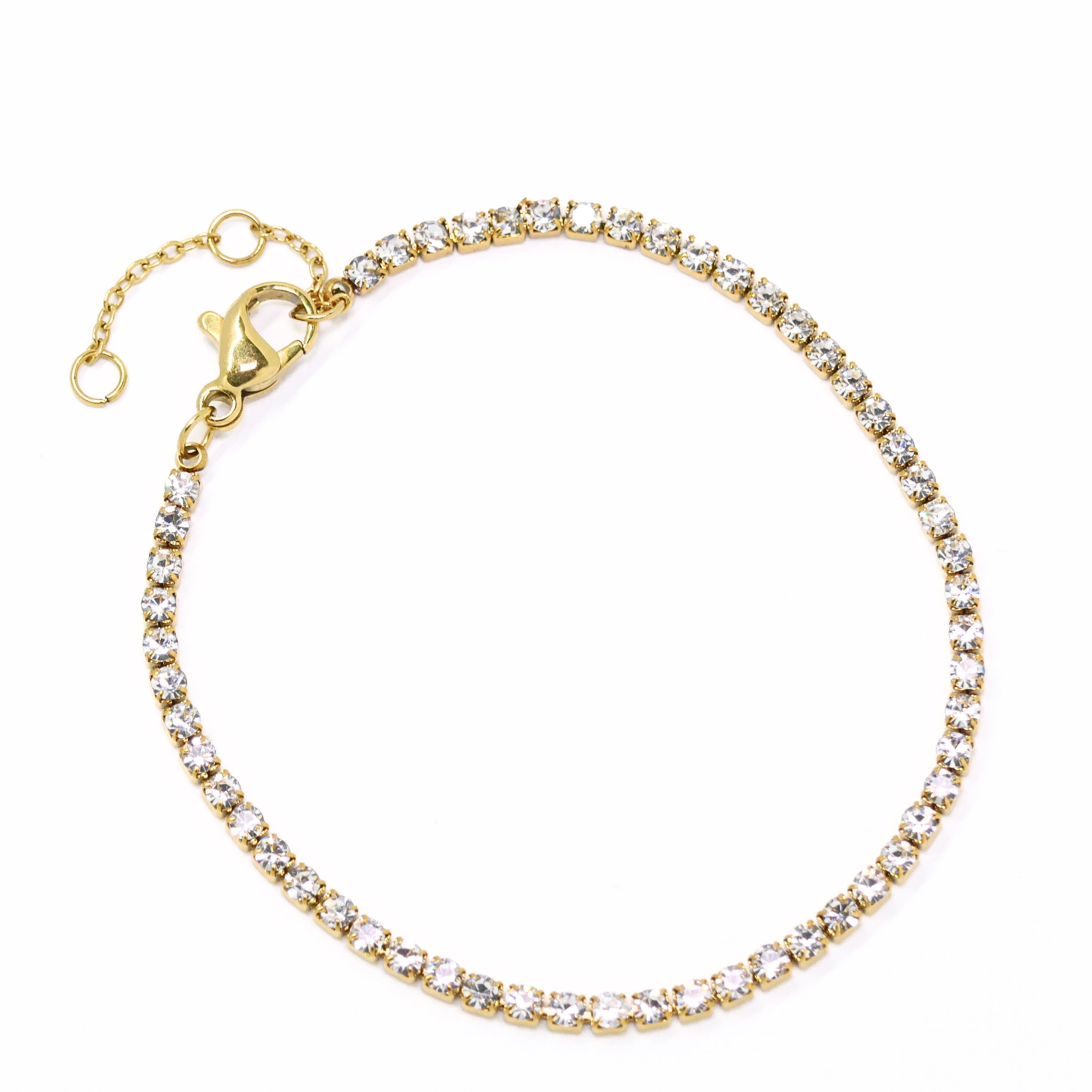 Kristall Armband Gold