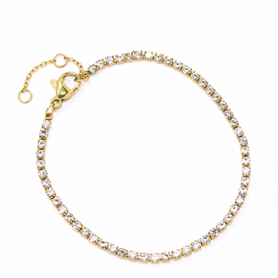 Kristall Armband Gold